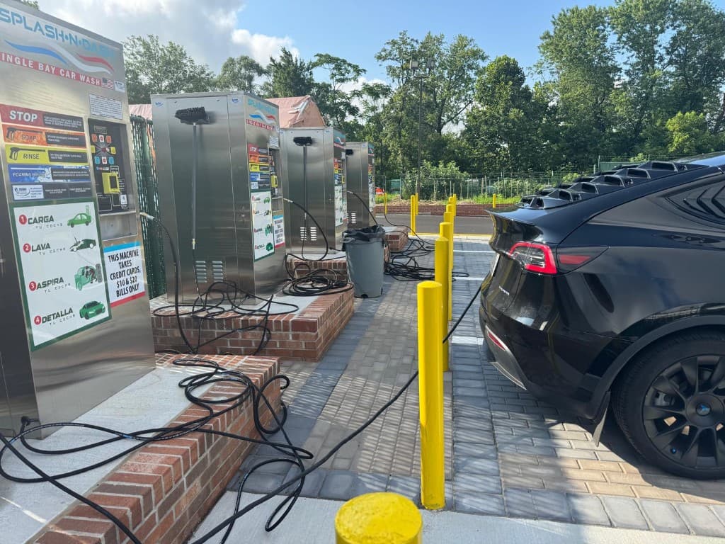 CleanRide self-service car wash bays and equipment
